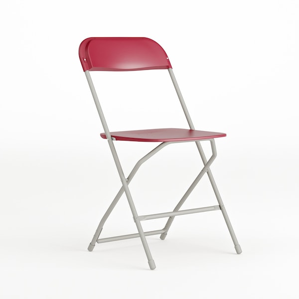 Flash Furniture Folding Chair -Red Plastic - Event Chair LE-L-3-RED-GG - main
